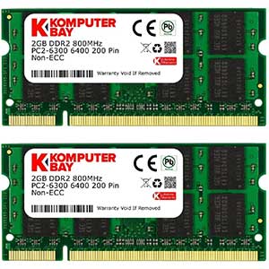 Komputerbay 4GB Kit DDR2 for Laptop