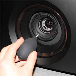 Projector Cleaning by Compressed Air